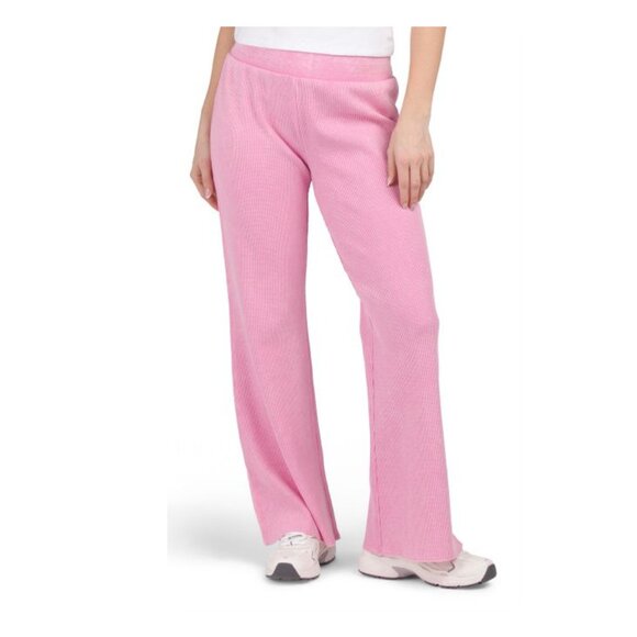 Sunnyside by Sundry Waffle Wide Leg Pants Sz L NWOT - Picture 3 of 11